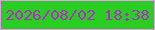 文字の大きさ：3、枠の色：ed97fa、背景の色：2ace22、文字の色：b02ec7 無料ブログパーツのブログ時計