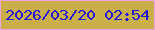 文字の大きさ：2、枠の色：eda4e5、背景の色：c9ae4a、文字の色：2413d8 無料ブログパーツのブログ時計