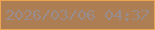 文字の大きさ：2、枠の色：eda552、背景の色：ad7e53、文字の色：988c8c 無料ブログパーツのブログ時計