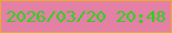 文字の大きさ：4、枠の色：eda832、背景の色：e480a6、文字の色：25d319 無料ブログパーツのブログ時計