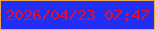 文字の大きさ：5、枠の色：eda84e、背景の色：222ef1、文字の色：e30f30 無料ブログパーツのブログ時計