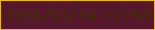 文字の大きさ：1、枠の色：edb72d、背景の色：56162b、文字の色：422d00 無料ブログパーツのブログ時計