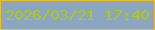 文字の大きさ：4、枠の色：edbf19、背景の色：8aa6c1、文字の色：b1c817 無料ブログパーツのブログ時計