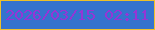文字の大きさ：4、枠の色：edc12a、背景の色：3573ce、文字の色：9535d5 無料ブログパーツのブログ時計