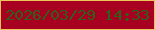 文字の大きさ：1、枠の色：edc45a、背景の色：a80020、文字の色：2f601a 無料ブログパーツのブログ時計