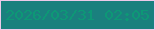 文字の大きさ：1、枠の色：edcaea、背景の色：1a807e、文字の色：0d9876 無料ブログパーツのブログ時計