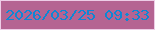 文字の大きさ：2、枠の色：edcde6、背景の色：b56492、文字の色：0e87d4 無料ブログパーツのブログ時計