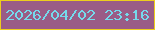 文字の大きさ：5、枠の色：edce1d、背景の色：9a5c86、文字の色：75daec 無料ブログパーツのブログ時計