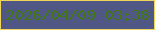 文字の大きさ：1、枠の色：edd659、背景の色：515785、文字の色：427917 無料ブログパーツのブログ時計