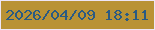 文字の大きさ：1、枠の色：ede5f7、背景の色：b99235、文字の色：2a5a83 無料ブログパーツのブログ時計