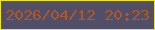 文字の大きさ：3、枠の色：ede61c、背景の色：504f67、文字の色：ad572a 無料ブログパーツのブログ時計