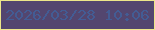 文字の大きさ：4、枠の色：ede78a、背景の色：53466f、文字の色：435c94 無料ブログパーツのブログ時計