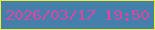 文字の大きさ：3、枠の色：edf234、背景の色：4580ad、文字の色：d948a0 無料ブログパーツのブログ時計