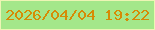 文字の大きさ：5、枠の色：edf5b4、背景の色：a4e78a、文字の色：d68b05 無料ブログパーツのブログ時計