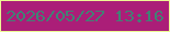文字の大きさ：1、枠の色：edf894、背景の色：ab1e78、文字の色：418274 無料ブログパーツのブログ時計