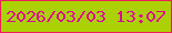 文字の大きさ：5、枠の色：ee1c59、背景の色：abd104、文字の色：dc0c8d 無料ブログパーツのブログ時計