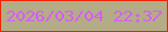 文字の大きさ：4、枠の色：ee2200、背景の色：b3ac87、文字の色：d95afb 無料ブログパーツのブログ時計