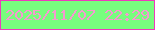 文字の大きさ：3、枠の色：ee39bc、背景の色：78fd7e、文字の色：f699d0 無料ブログパーツのブログ時計