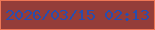 文字の大きさ：4、枠の色：ee7756、背景の色：943d39、文字の色：284dae 無料ブログパーツのブログ時計