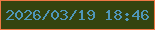 文字の大きさ：3、枠の色：ee7844、背景の色：34440f、文字の色：4f96b9 無料ブログパーツのブログ時計