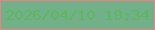 文字の大きさ：1、枠の色：ee8181、背景の色：72b08a、文字の色：5fb65d 無料ブログパーツのブログ時計