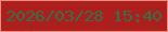 文字の大きさ：5、枠の色：ee897b、背景の色：ac1f1c、文字の色：347148 無料ブログパーツのブログ時計