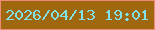 文字の大きさ：3、枠の色：ee8b7a、背景の色：9f670e、文字の色：81e1e6 無料ブログパーツのブログ時計