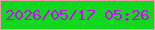 文字の大きさ：4、枠の色：ee9ea6、背景の色：11d81f、文字の色：cf05f9 無料ブログパーツのブログ時計
