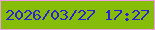 文字の大きさ：1、枠の色：ee9ee8、背景の色：86bd08、文字の色：2e20d4 無料ブログパーツのブログ時計
