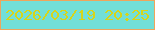 文字の大きさ：4、枠の色：eea55b、背景の色：72dfd7、文字の色：d7d519 無料ブログパーツのブログ時計