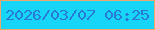 文字の大きさ：2、枠の色：eea76c、背景の色：16d5f6、文字の色：2878d6 無料ブログパーツのブログ時計