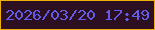 文字の大きさ：1、枠の色：eeaf08、背景の色：2c0f20、文字の色：615de9 無料ブログパーツのブログ時計