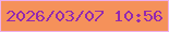 文字の大きさ：4、枠の色：eeafeb、背景の色：f5915a、文字の色：9329af 無料ブログパーツのブログ時計