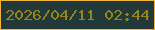 文字の大きさ：4、枠の色：eeb43b、背景の色：223839、文字の色：948719 無料ブログパーツのブログ時計