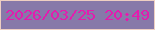 文字の大きさ：3、枠の色：eecfc2、背景の色：8779a9、文字の色：e31cae 無料ブログパーツのブログ時計