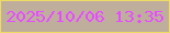 文字の大きさ：1、枠の色：eedb63、背景の色：c0ae9d、文字の色：e64cff 無料ブログパーツのブログ時計
