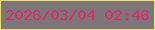 文字の大きさ：1、枠の色：eee06d、背景の色：7d7579、文字の色：d72f68 無料ブログパーツのブログ時計