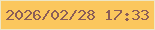 文字の大きさ：5、枠の色：eee6c4、背景の色：fbc75d、文字の色：8b5d57 無料ブログパーツのブログ時計