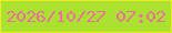 文字の大きさ：4、枠の色：eeec23、背景の色：abe230、文字の色：f06e9d 無料ブログパーツのブログ時計