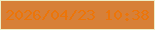 文字の大きさ：4、枠の色：eeeec7、背景の色：d78038、文字の色：ec7509 無料ブログパーツのブログ時計