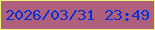文字の大きさ：5、枠の色：eef27e、背景の色：ae607d、文字の色：0530da 無料ブログパーツのブログ時計