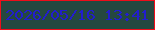 文字の大きさ：5、枠の色：ef0d1a、背景の色：254840、文字の色：221dce 無料ブログパーツのブログ時計