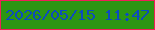 文字の大きさ：1、枠の色：ef1f58、背景の色：2c9613、文字の色：0c4bbf 無料ブログパーツのブログ時計