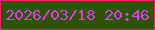 文字の大きさ：1、枠の色：ef2478、背景の色：315203、文字の色：d544da 無料ブログパーツのブログ時計