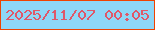 文字の大きさ：5、枠の色：ef4301、背景の色：8ed7f7、文字の色：df5769 無料ブログパーツのブログ時計