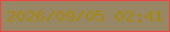 文字の大きさ：3、枠の色：ef4444、背景の色：988765、文字の色：a68811 無料ブログパーツのブログ時計