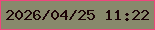 文字の大きさ：2、枠の色：ef467d、背景の色：88896c、文字の色：1b0307 無料ブログパーツのブログ時計