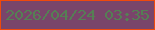 文字の大きさ：1、枠の色：ef490c、背景の色：79456a、文字の色：557f54 無料ブログパーツのブログ時計