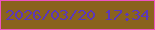 文字の大きさ：4、枠の色：ef53c4、背景の色：8a621e、文字の色：5b37ba 無料ブログパーツのブログ時計