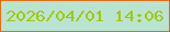 文字の大きさ：2、枠の色：ef690f、背景の色：bae4d2、文字の色：a3c700 無料ブログパーツのブログ時計